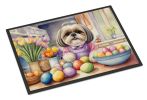 NEW Decorating Easter Shih Tzu Doormat Front Door Mat Indoor Outdoor Rugs for Entryway, Non Slip Washable Low Pile, 18H X 27W