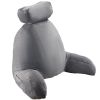 VEVOR Reading Pillow, Large Bed Pillow with Removable Headrest, Back Pillow with 3 Pockets, Shredded Memory Foam and Washable Short Velvet Cloth