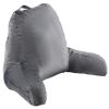 VEVOR Reading Pillow, Large Size Bed Pillow with Shredded Memory Foam, Back Pillow with 3 Pockets and Washable Short Velvet Cloth, Top with Handle