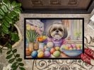 NEW Decorating Easter Shih Tzu Doormat Front Door Mat Indoor Outdoor Rugs for Entryway, Non Slip Washable Low Pile, 18H X 27W
