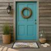 Oyster Elegance Doormat Front Door Mat Indoor Outdoor Rugs for Entryway, Non Slip Washable Low Pile, 24H X 36W